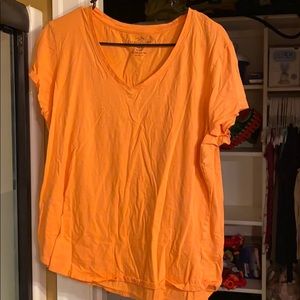 plain orange tee